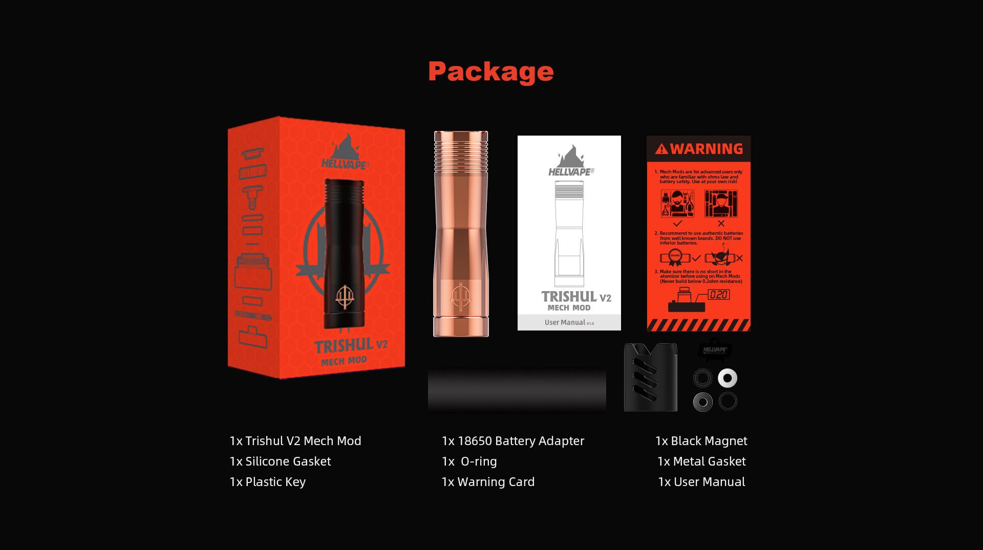 Hellvape Trishul V2 Mech Mod-Hellvape - The DIY atomizer